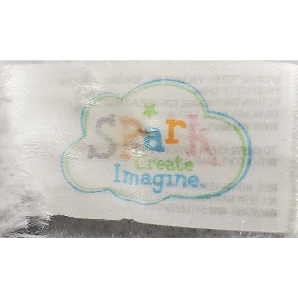 Spark Wal-Mart Elephant Plush Crinkle Ears Rattle Baby Toy Lovey Gray Infant - Picture 9 of 10